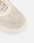 EP YAYING Thick-Sole Flyknit White Sneakers