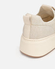 EP YAYING Thick-Sole Flyknit White Sneakers