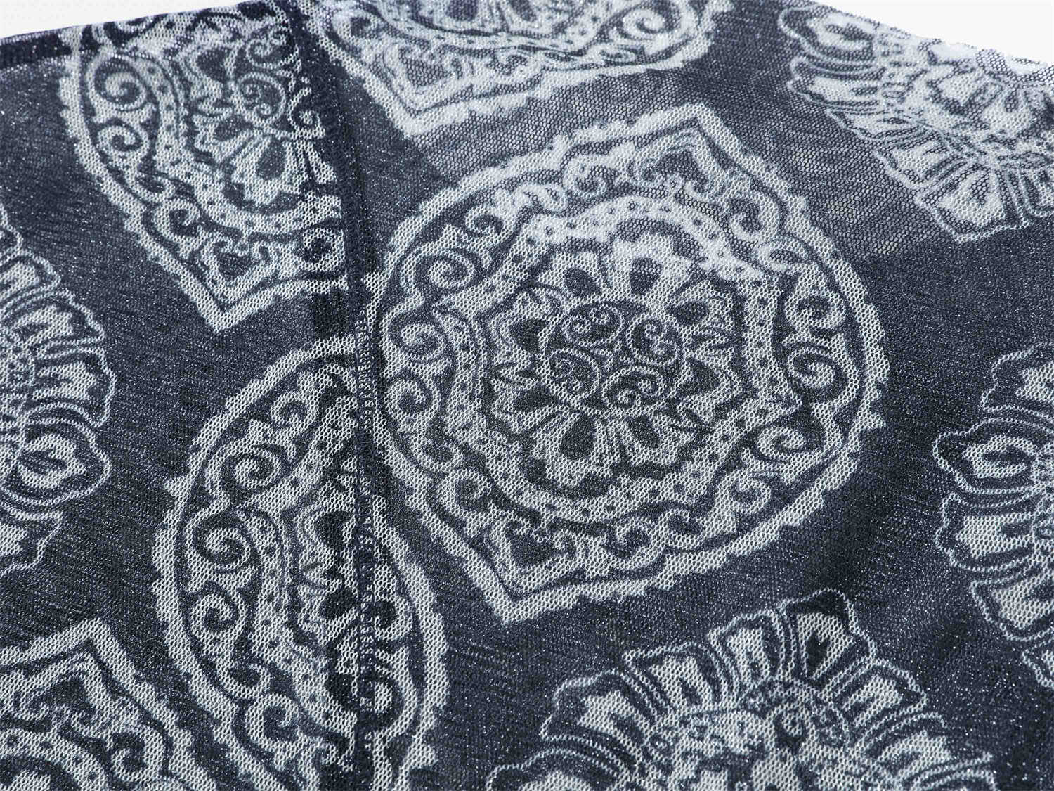 EP YAYING Mesh Print Top