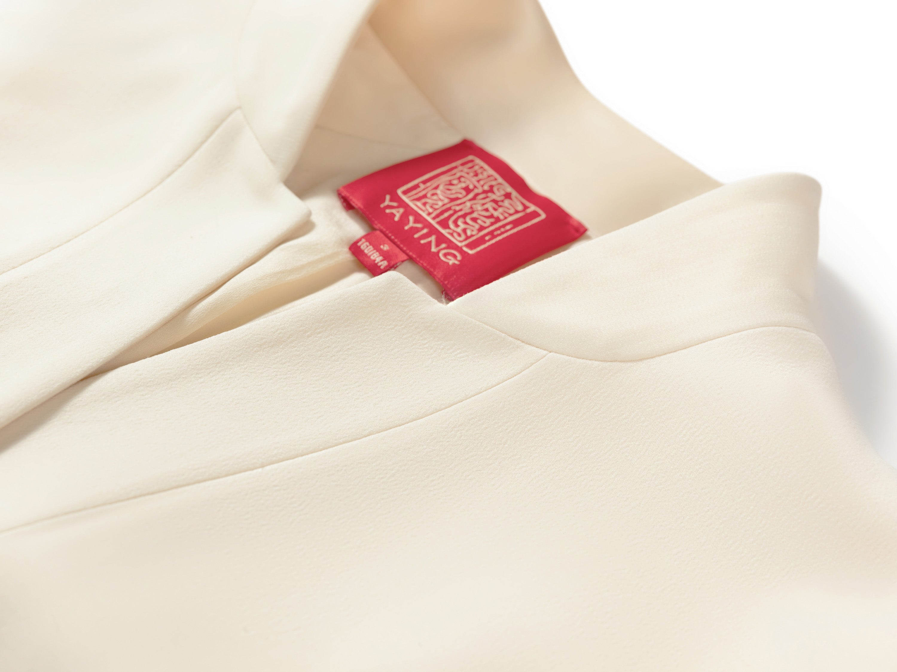 YAYING Silk Wool Raglan-Sleeve Fitted Coat