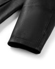 YAYING Ageless Short Hooded Leather Jacket