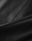 YAYING Ageless Short Hooded Leather Jacket