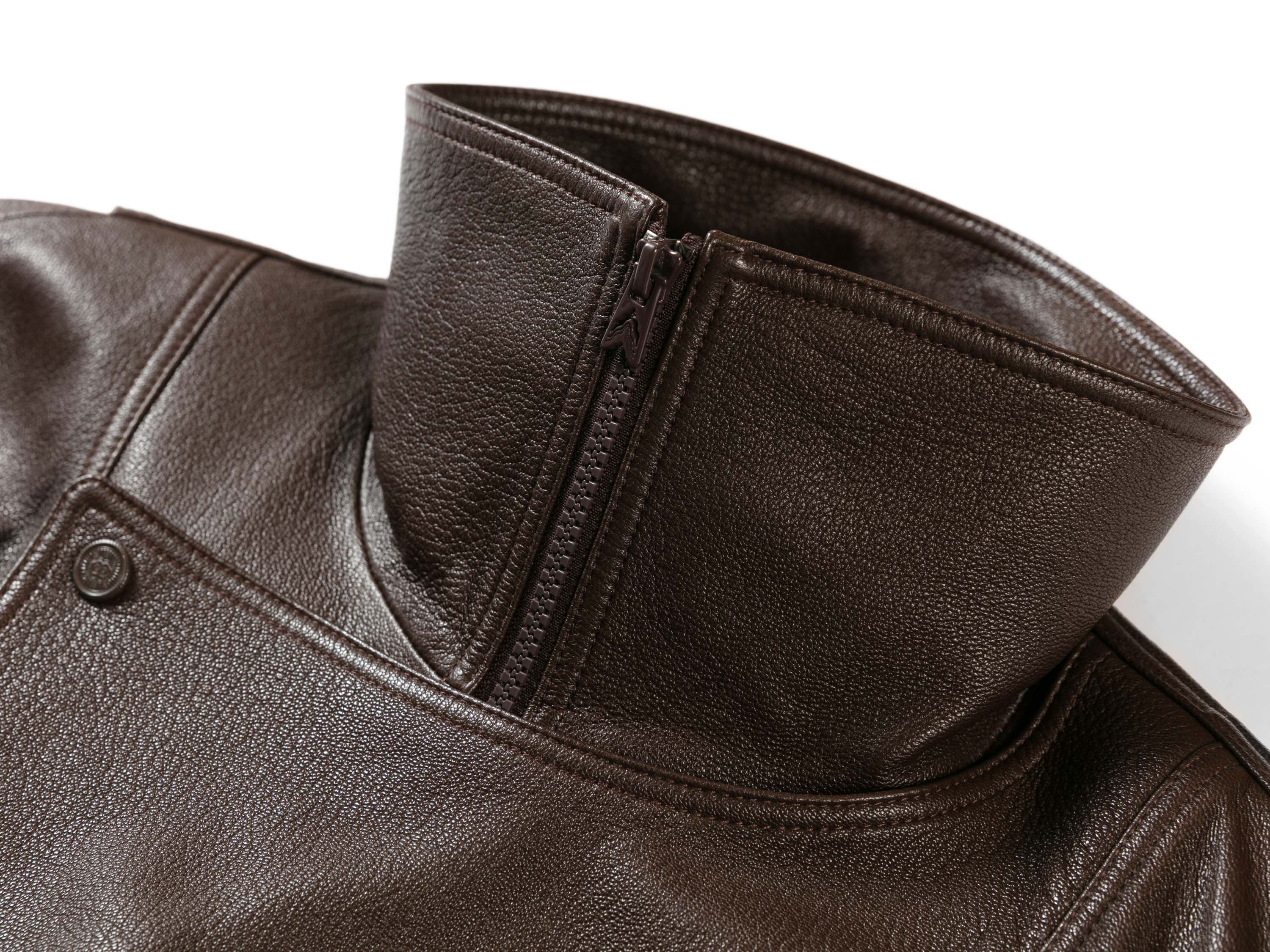 YAYING Ageless Aviator Leather Jacket