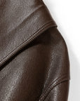 YAYING Ageless Aviator Leather Jacket