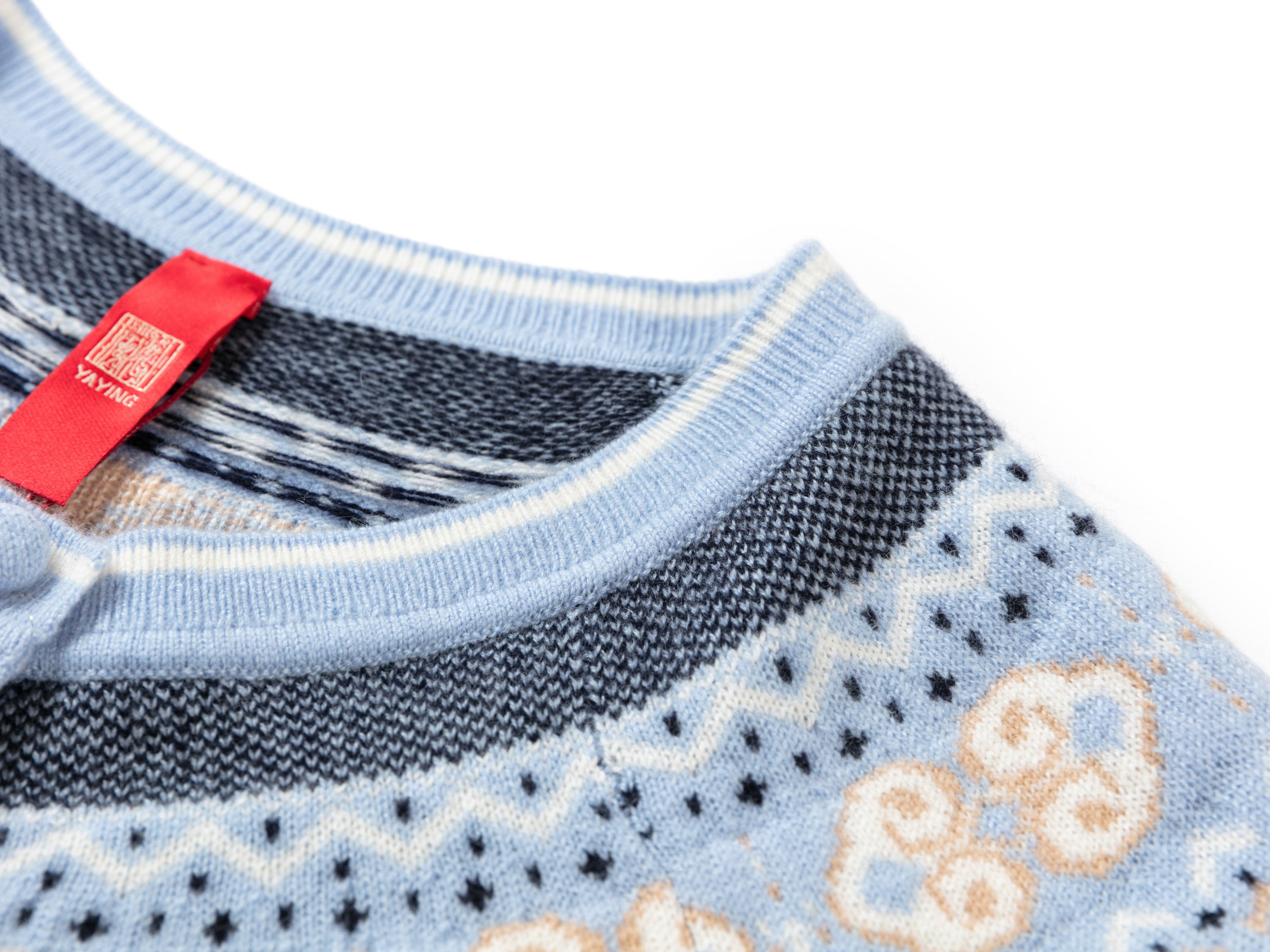 YAYING Ruyi Mountain Sea Jacquard Knit Cardigan
