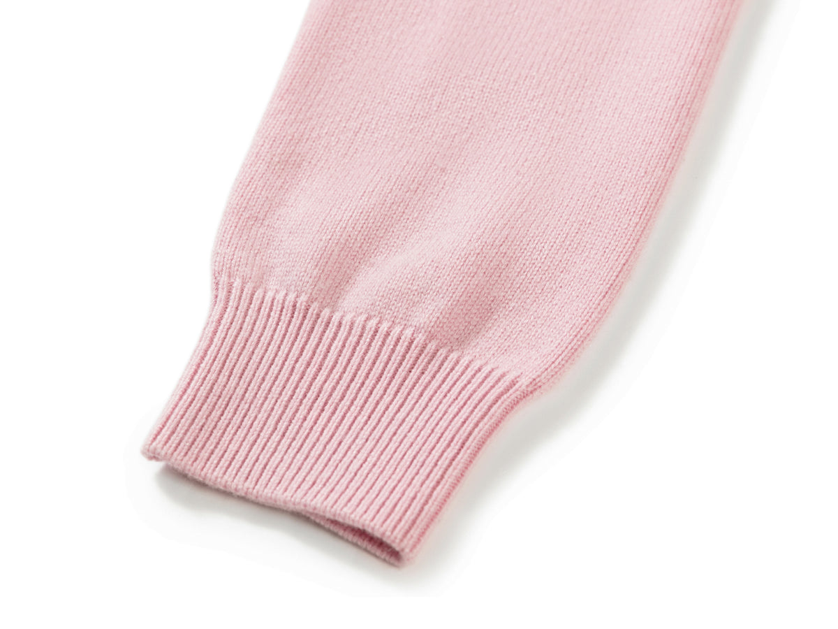 YAYING Embroidered Wool-Cashmere Round-Neck Knit Cardigan