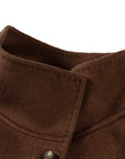 YAYING Silk-Wool-Cashmere Mandarin-Collar Short Tweed Jacket