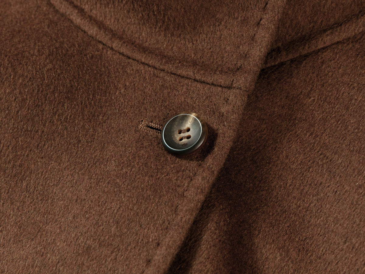 YAYING Silk-Wool-Cashmere Mandarin-Collar Short Tweed Jacket