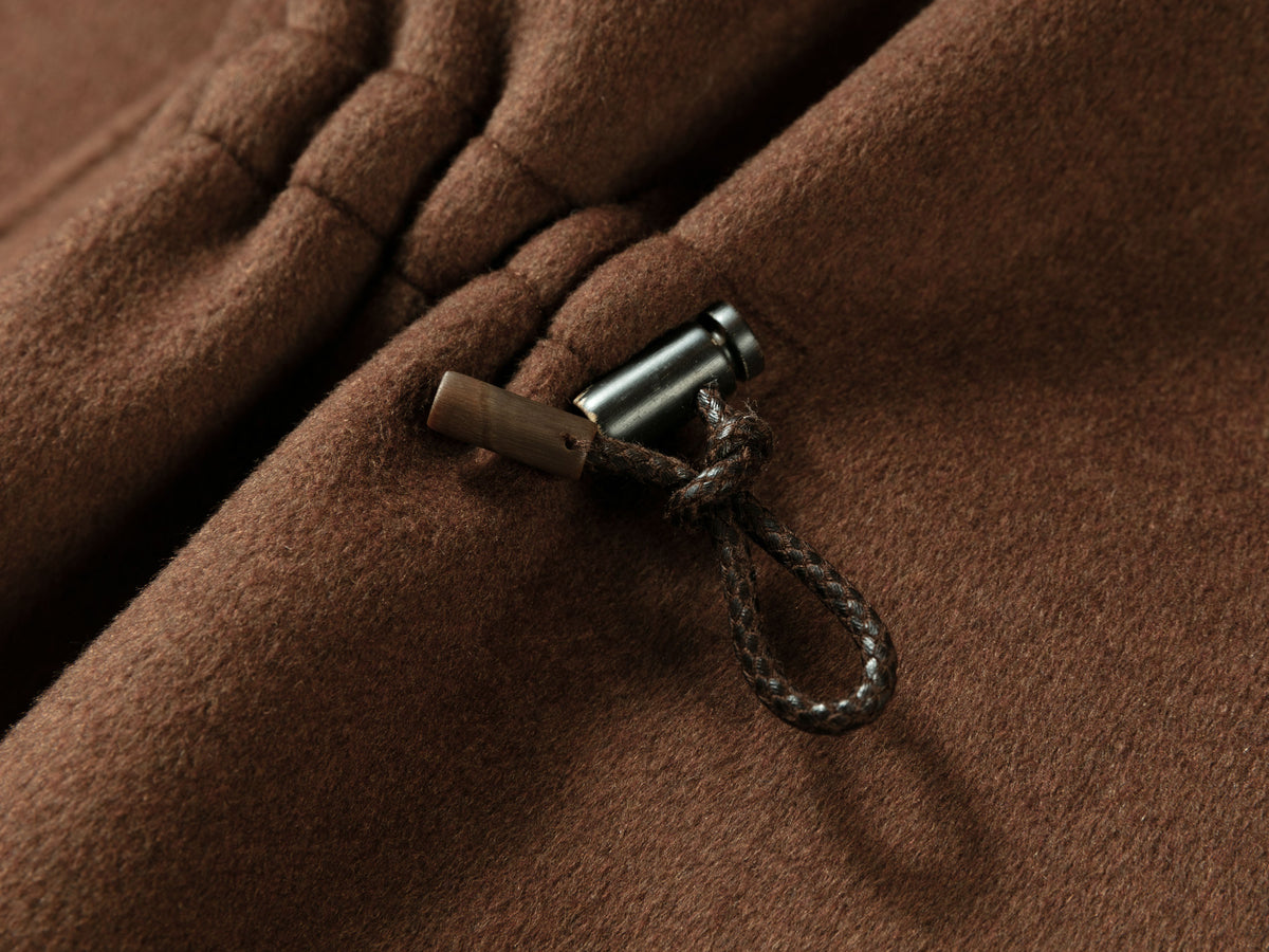 YAYING Silk-Wool-Cashmere Mandarin-Collar Short Tweed Jacket