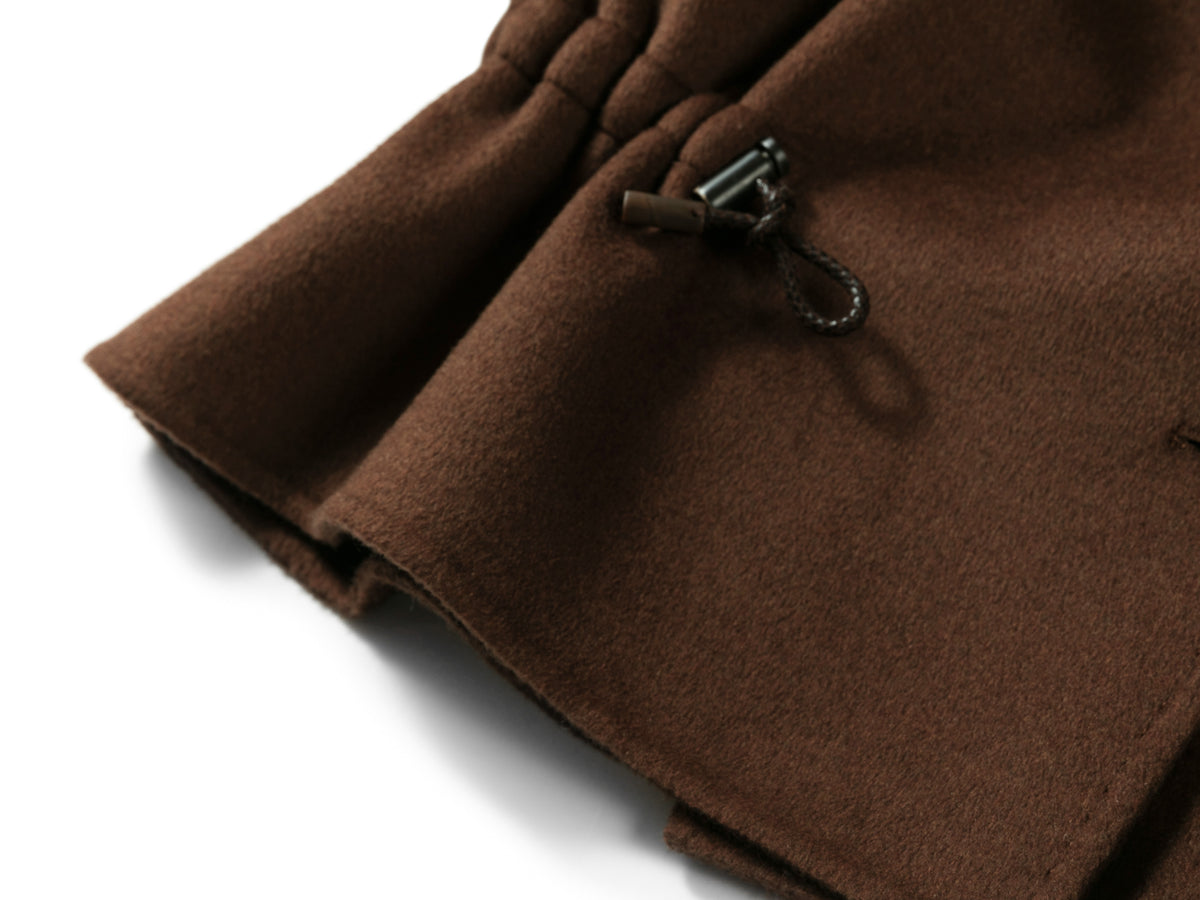 YAYING Silk-Wool-Cashmere Mandarin-Collar Short Tweed Jacket
