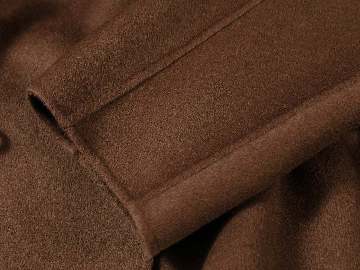 YAYING Silk-Wool-Cashmere Mandarin-Collar Short Tweed Jacket