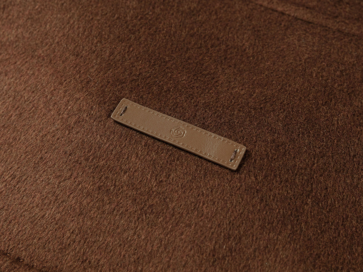 YAYING Silk-Wool-Cashmere Mandarin-Collar Short Tweed Jacket
