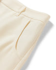 YAYING Silk Wool Curved Wide-Leg Trousers