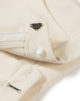 YAYING Silk Wool Curved Wide-Leg Trousers