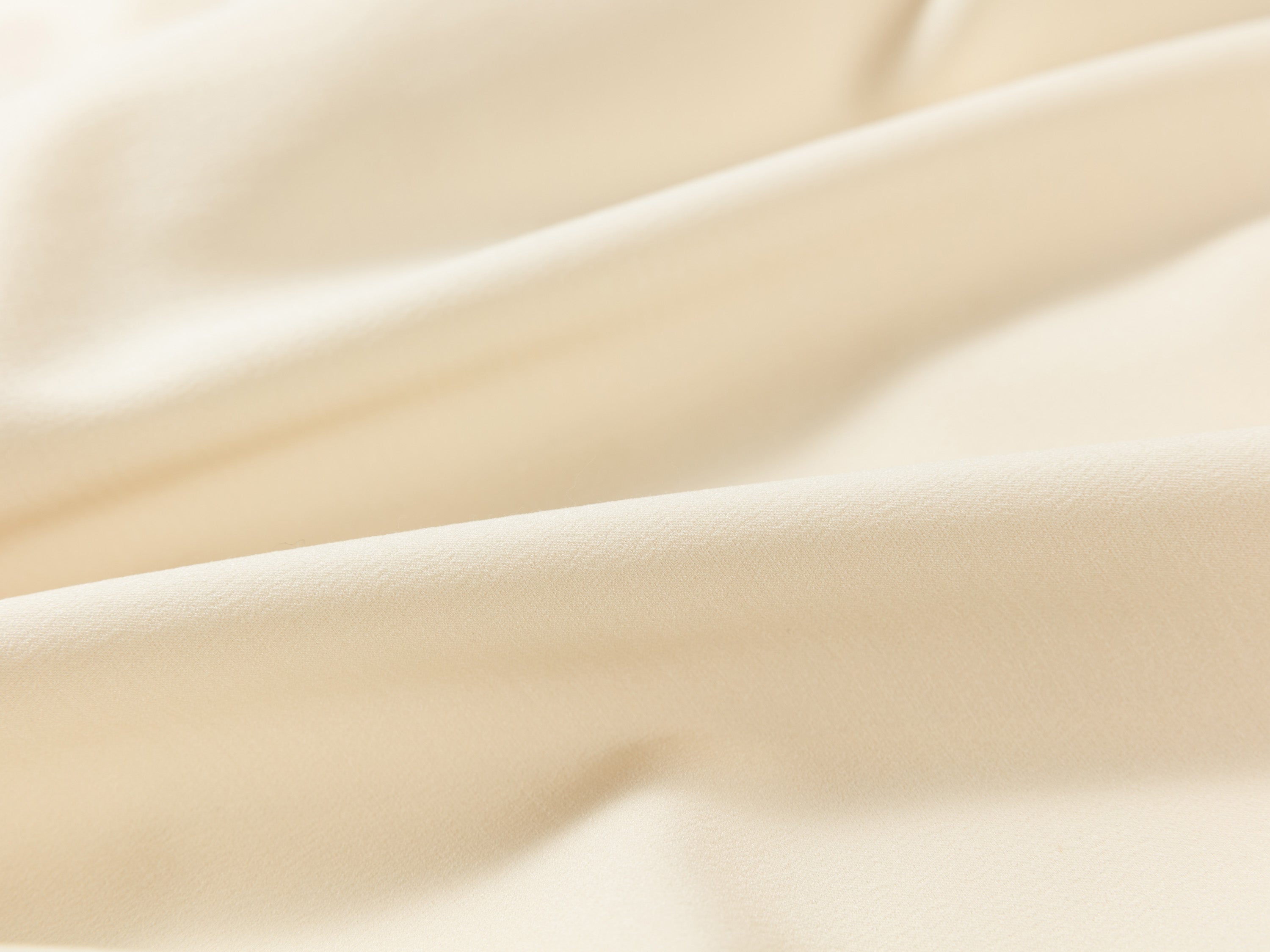 YAYING Silk Wool Curved Wide-Leg Trousers