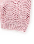 YAYING Silk-Cotton Wave Knit V-Neck Cardigan