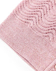 YAYING Silk-Cotton Wave Knit V-Neck Cardigan
