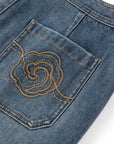 YAYING High-Waist Subtle-Flare Jeans