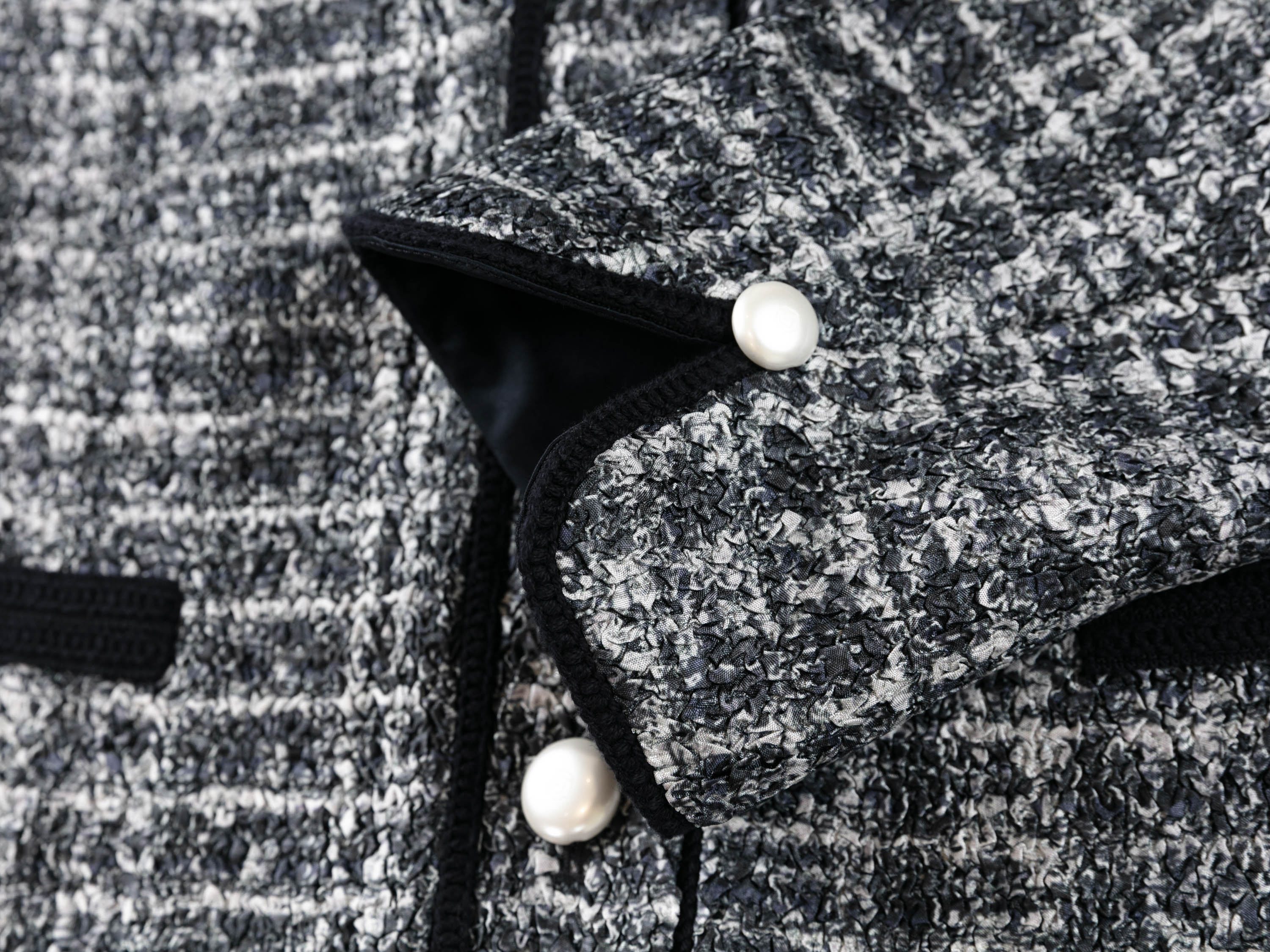 YAYING Embroidered Box-Cut Short Jacket