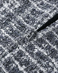 YAYING Embroidered Tweed Crew-Neck Dress