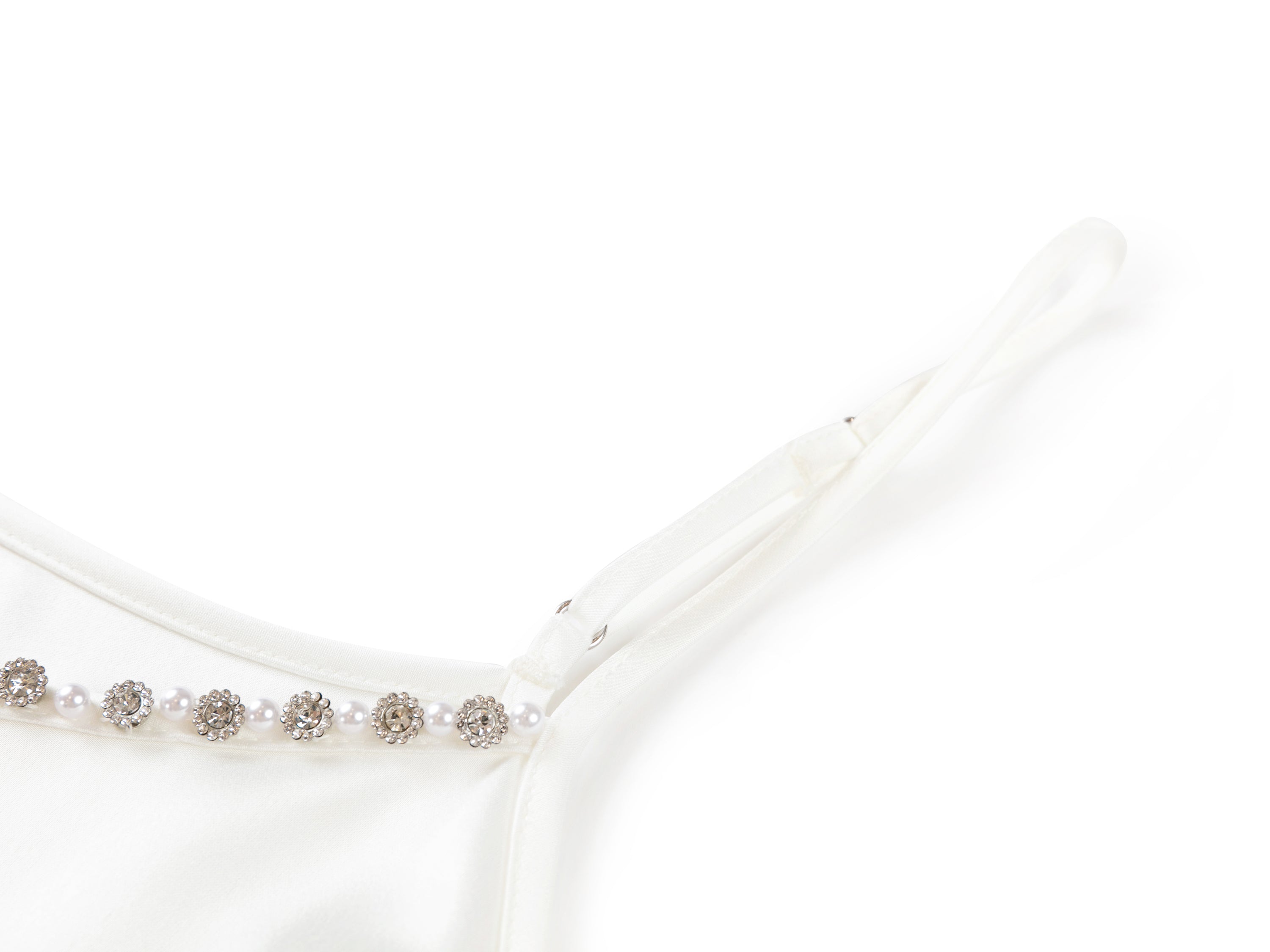 YAYING Triacetate Pearl-Trim Camisole Top