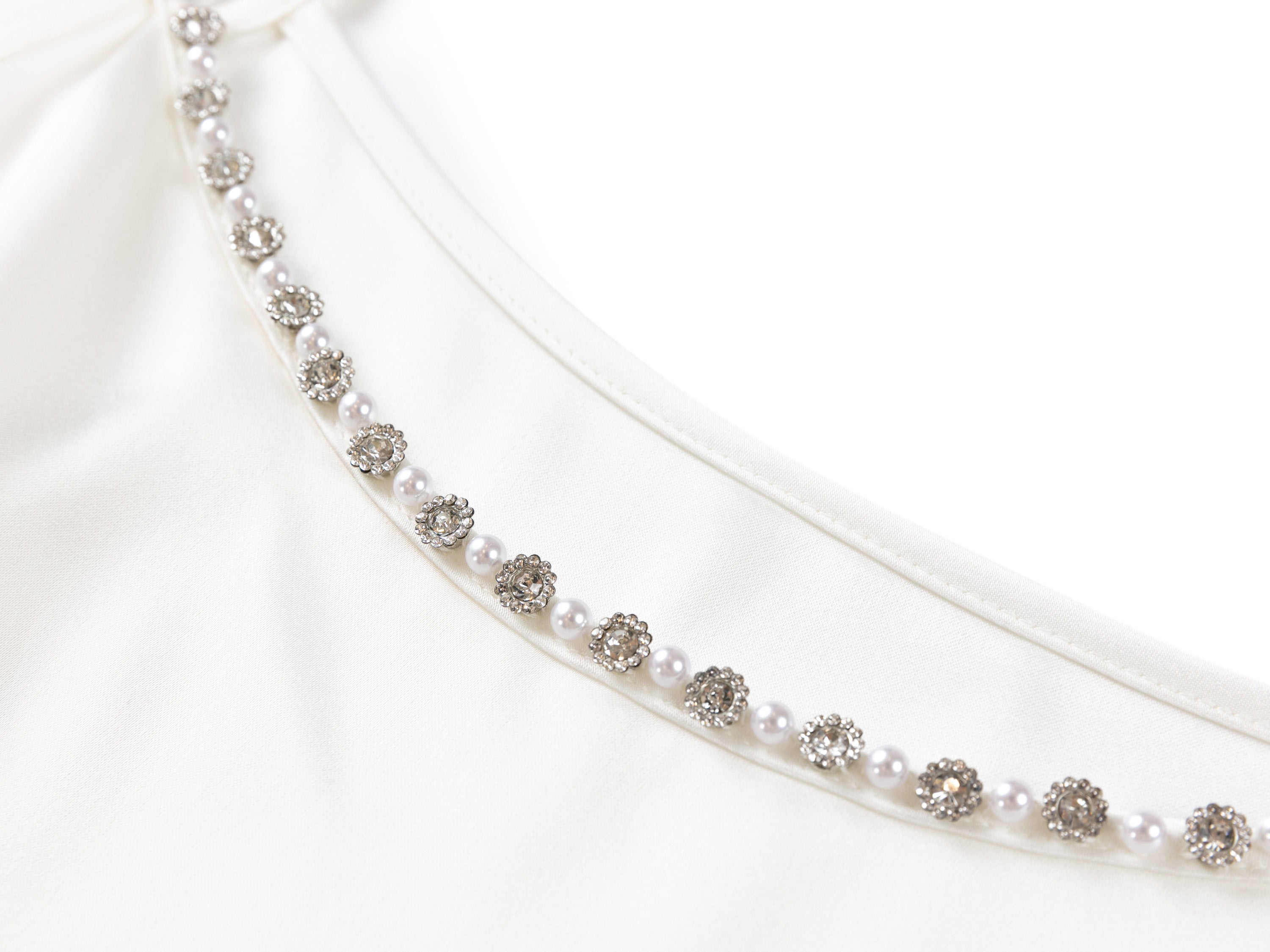 YAYING Triacetate Pearl-Trim Camisole Top