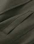 YAYING Funnel-Neck Short Wool Trench Coat