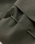 YAYING Funnel-Neck Short Wool Trench Coat