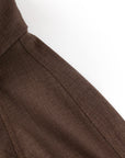 YAYING Funnel-Neck Long Wool Trench Coat