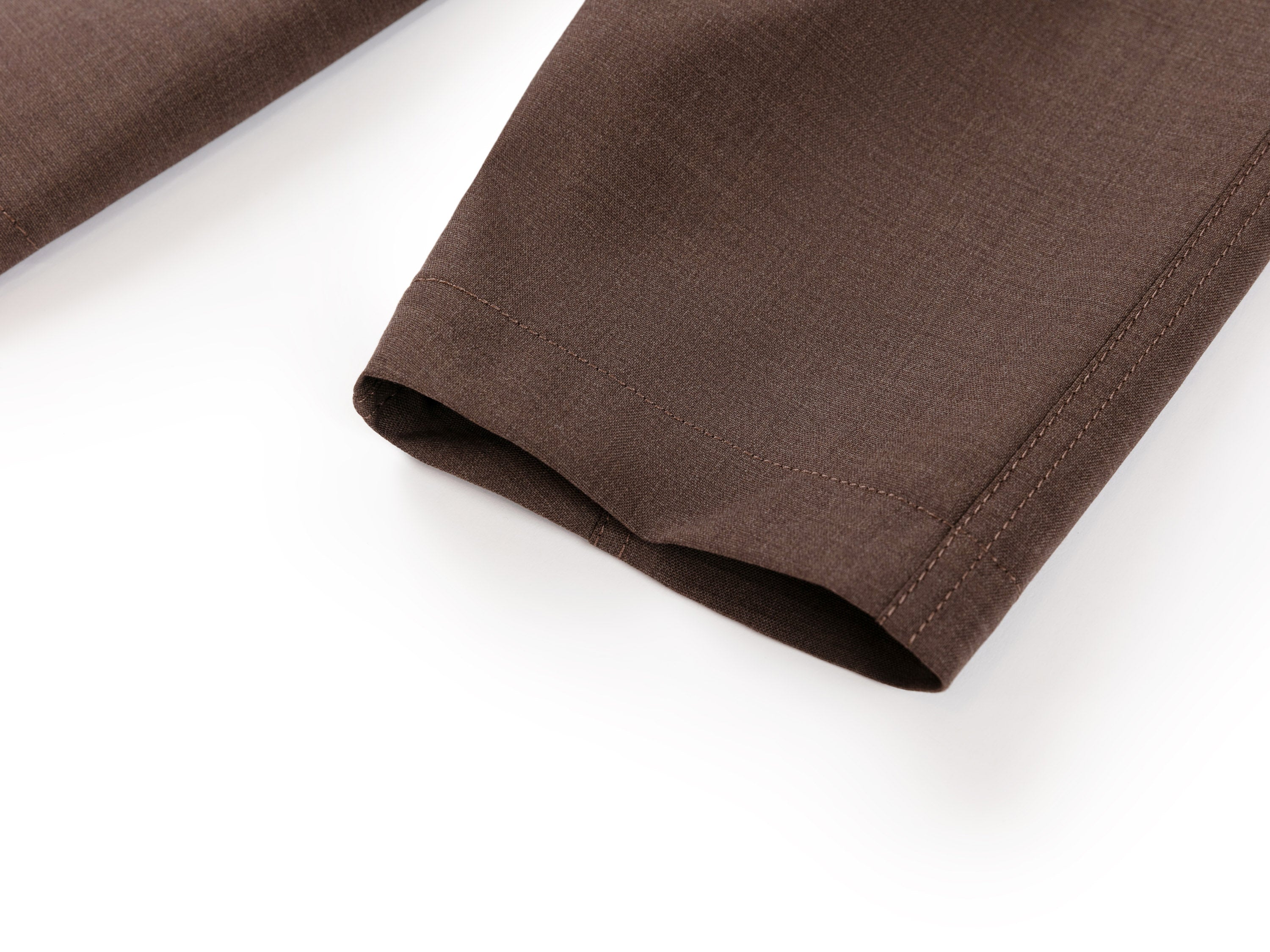 YAYING Funnel-Neck Long Wool Trench Coat