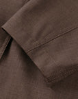 YAYING Funnel-Neck Long Wool Trench Coat