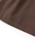 YAYING Funnel-Neck Long Wool Trench Coat