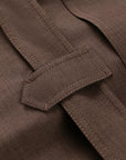 YAYING Funnel-Neck Long Wool Trench Coat