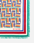 EP YAYING Large Silk-Wool Blend Scarf with Print EAKAGW202AG