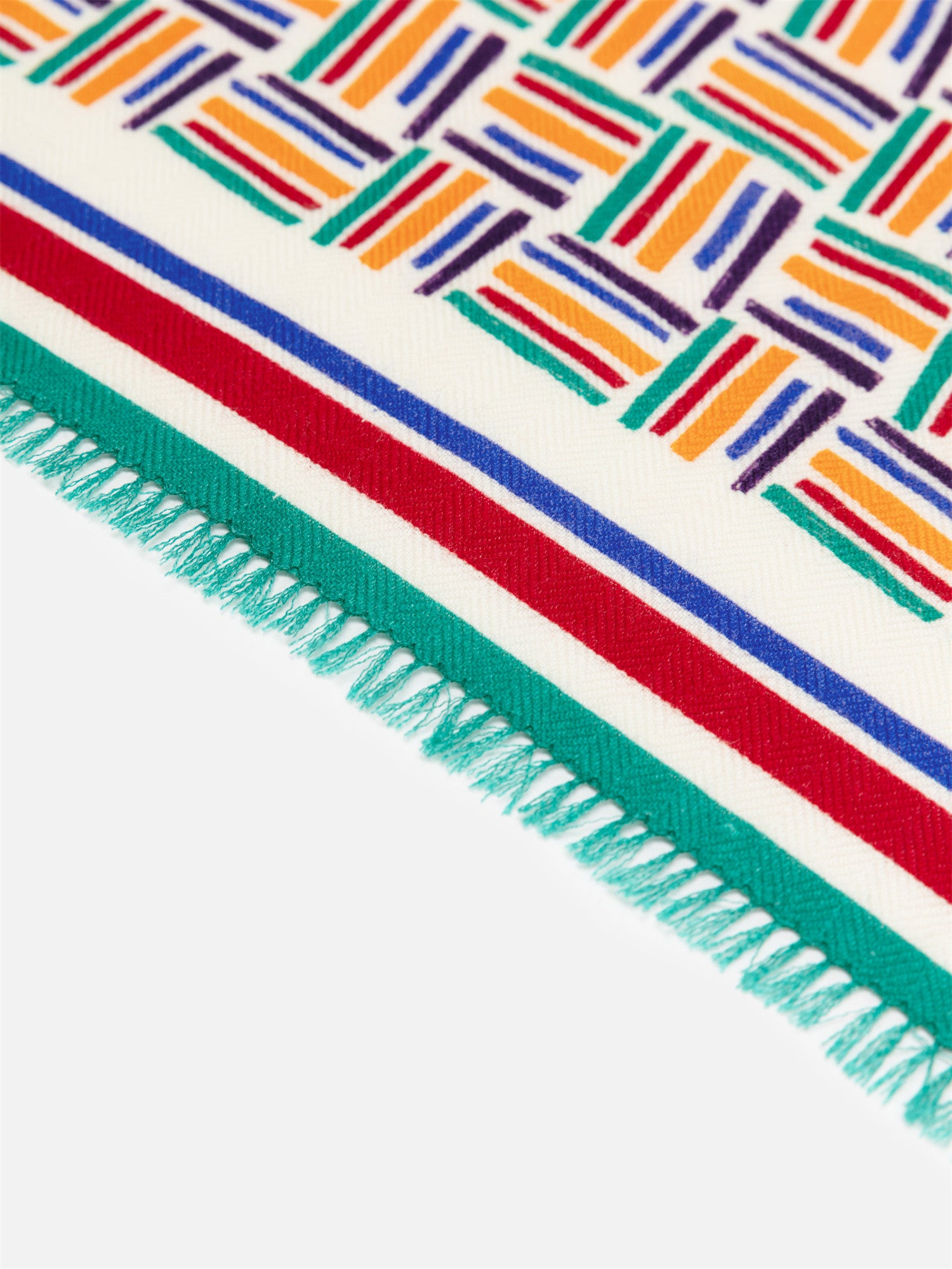 EP YAYING Large Silk-Wool Blend Scarf with Print EAKAGW202AG