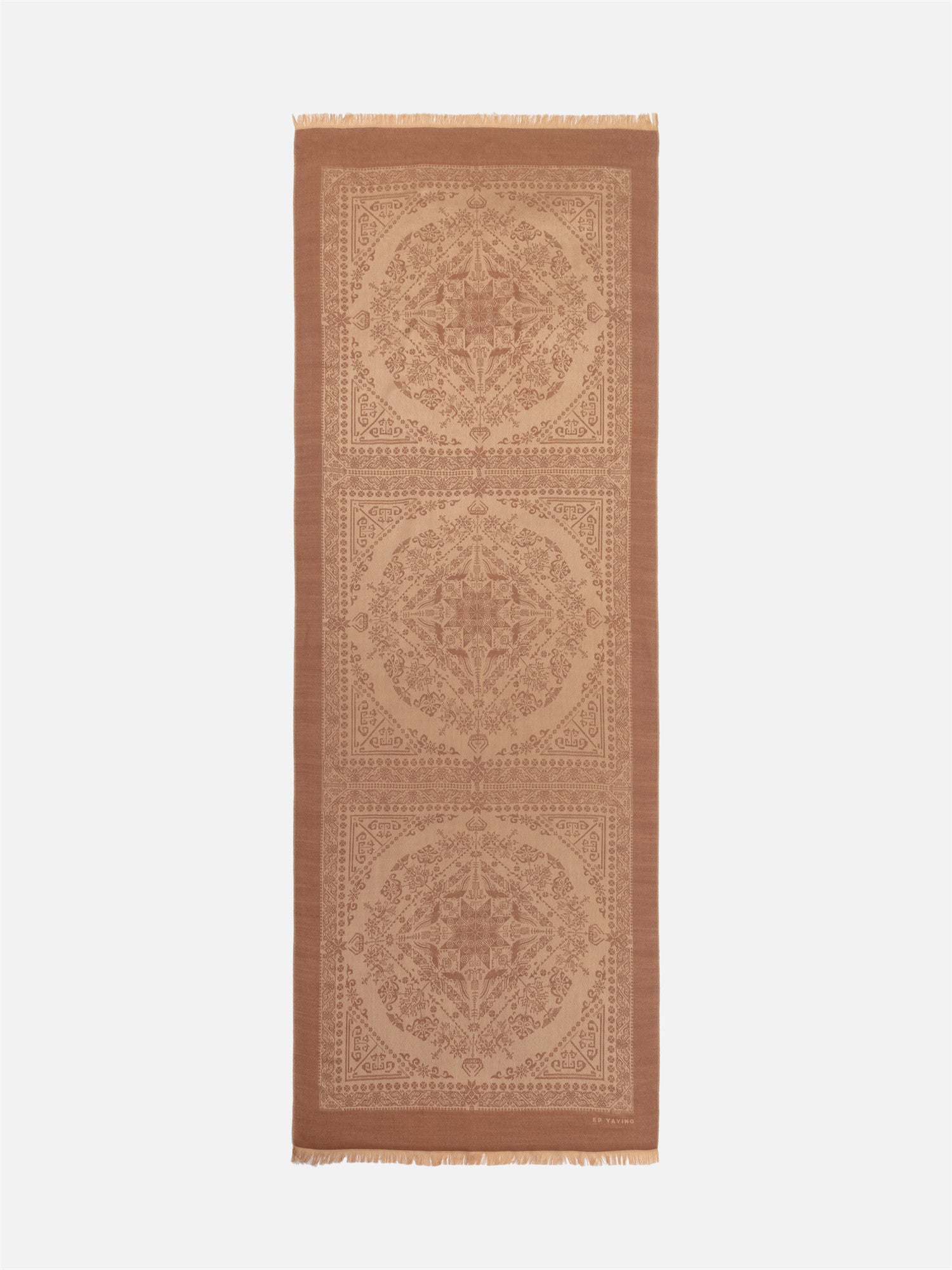 EP YAYING Printed Silk-Cashmere Long Scarf EAKAGW402AM
