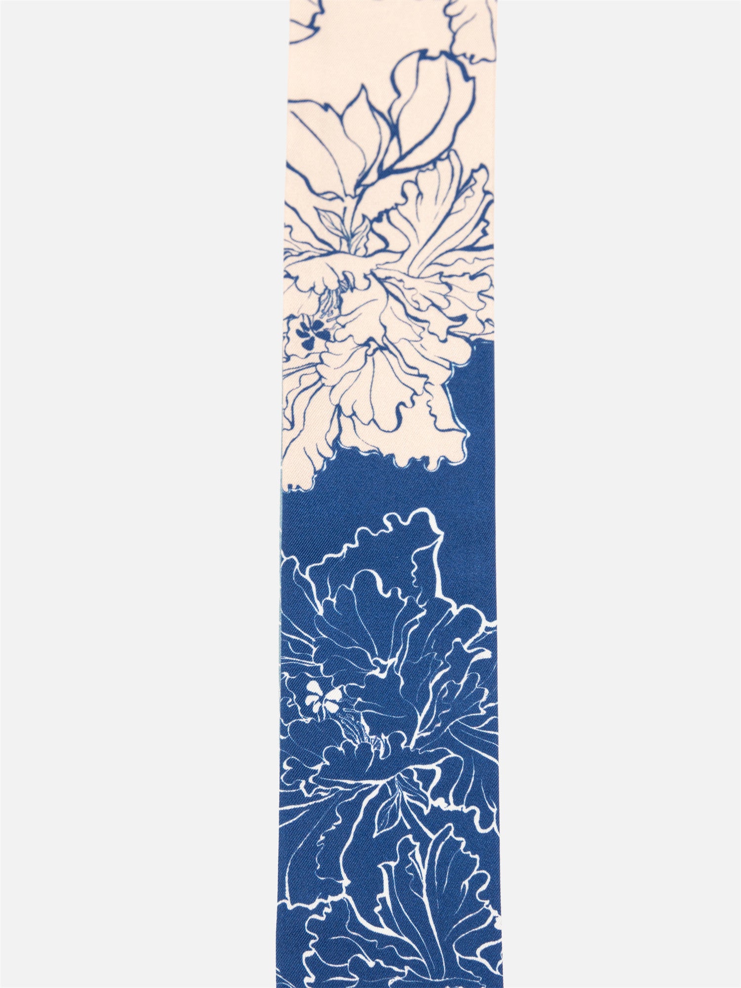 EP YAYING Silk Scarf with Oriental-Inspired Print EAKASZP02AB
