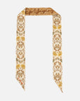 EP YAYING Silk Scarf with Oriental-Inspired Print EAKASZP02BG