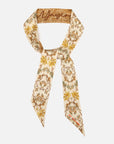 EP YAYING Silk Scarf with Oriental-Inspired Print EAKASZP02BG