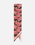 EP YAYING Silk Scarf with Oriental-Inspired Print EAKASZP01BR