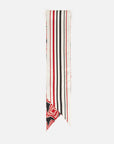 EP YAYING Silk Scarf with Oriental-Inspired Print EAKASZP01BR