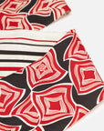 EP YAYING Silk Scarf with Oriental-Inspired Print EAKASZP01BR