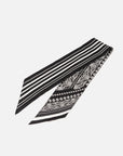 EP YAYING Silk Scarf with Oriental-Inspired Print EAKASZP01CH