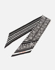 EP YAYING Silk Scarf with Oriental-Inspired Print EAKASZP01CH