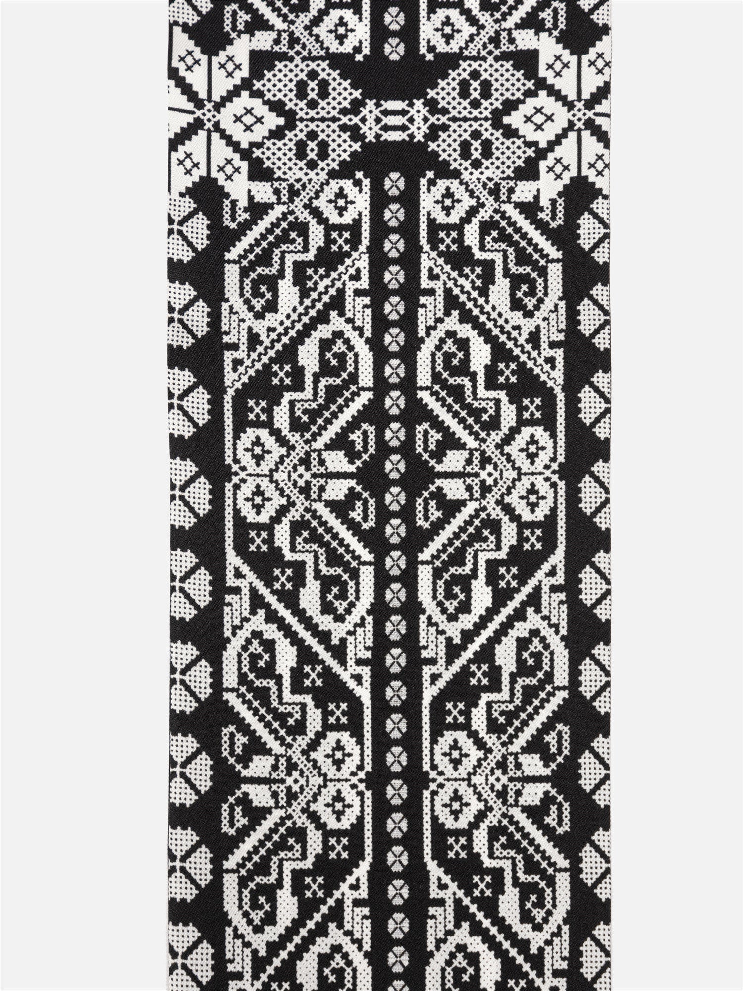 EP YAYING Silk Scarf with Oriental-Inspired Print EAKASZP01CH