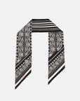 EP YAYING Silk Scarf with Oriental-Inspired Print EAKASZP01CH