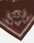 EP YAYING Silk-Wool-Cashmere Chinese Peony Print Scarf