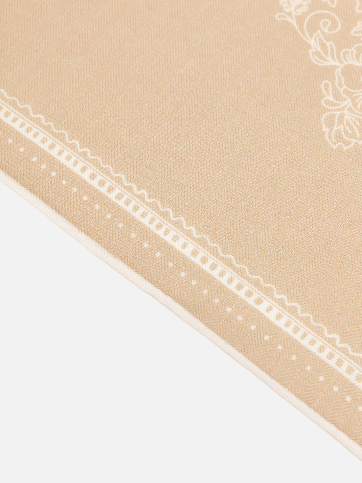 EP YAYING Silk-Wool-Cashmere Chinese Peony Print Scarf