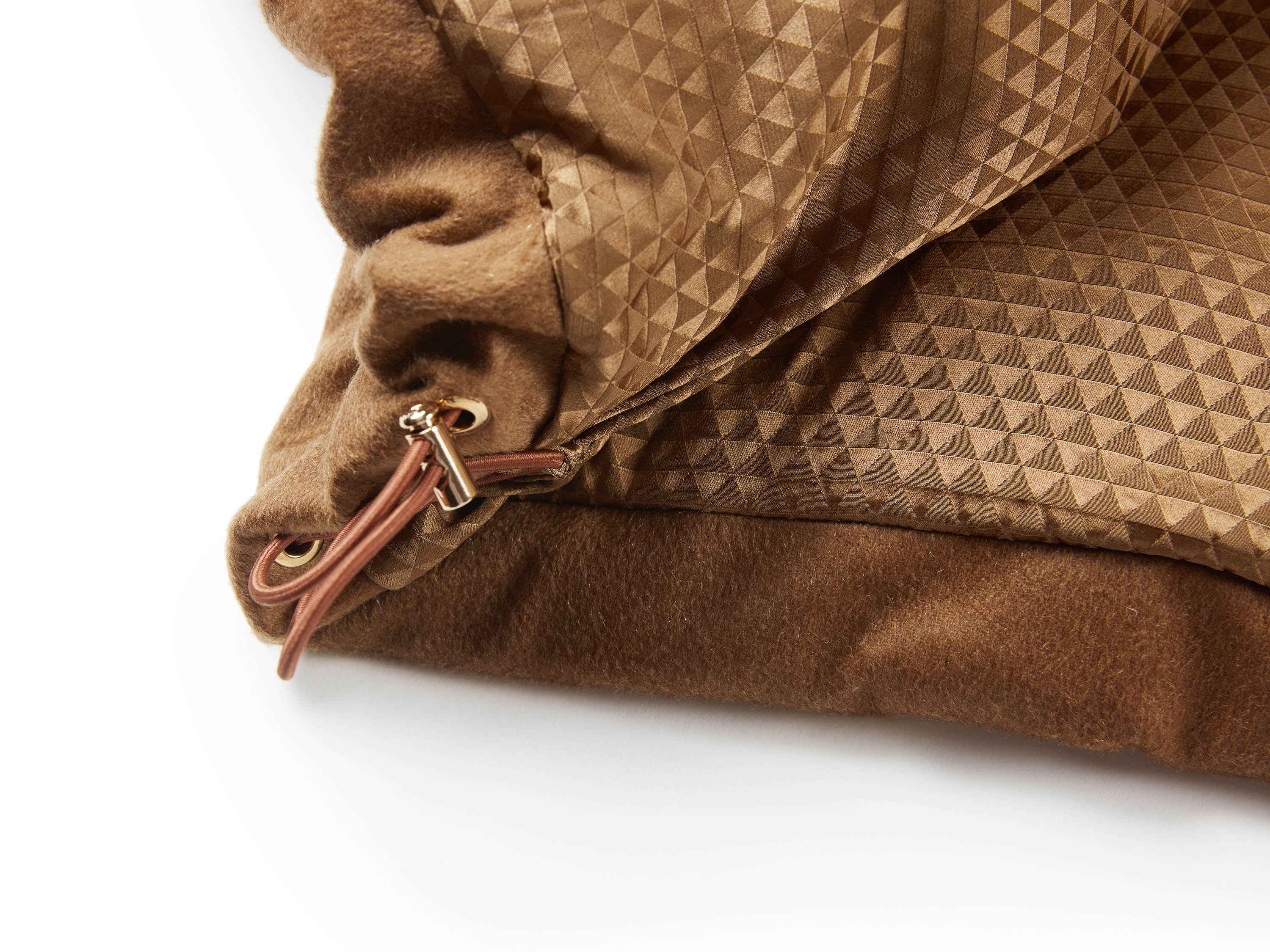 YAYING White Goose-down Padded Hooded Coat