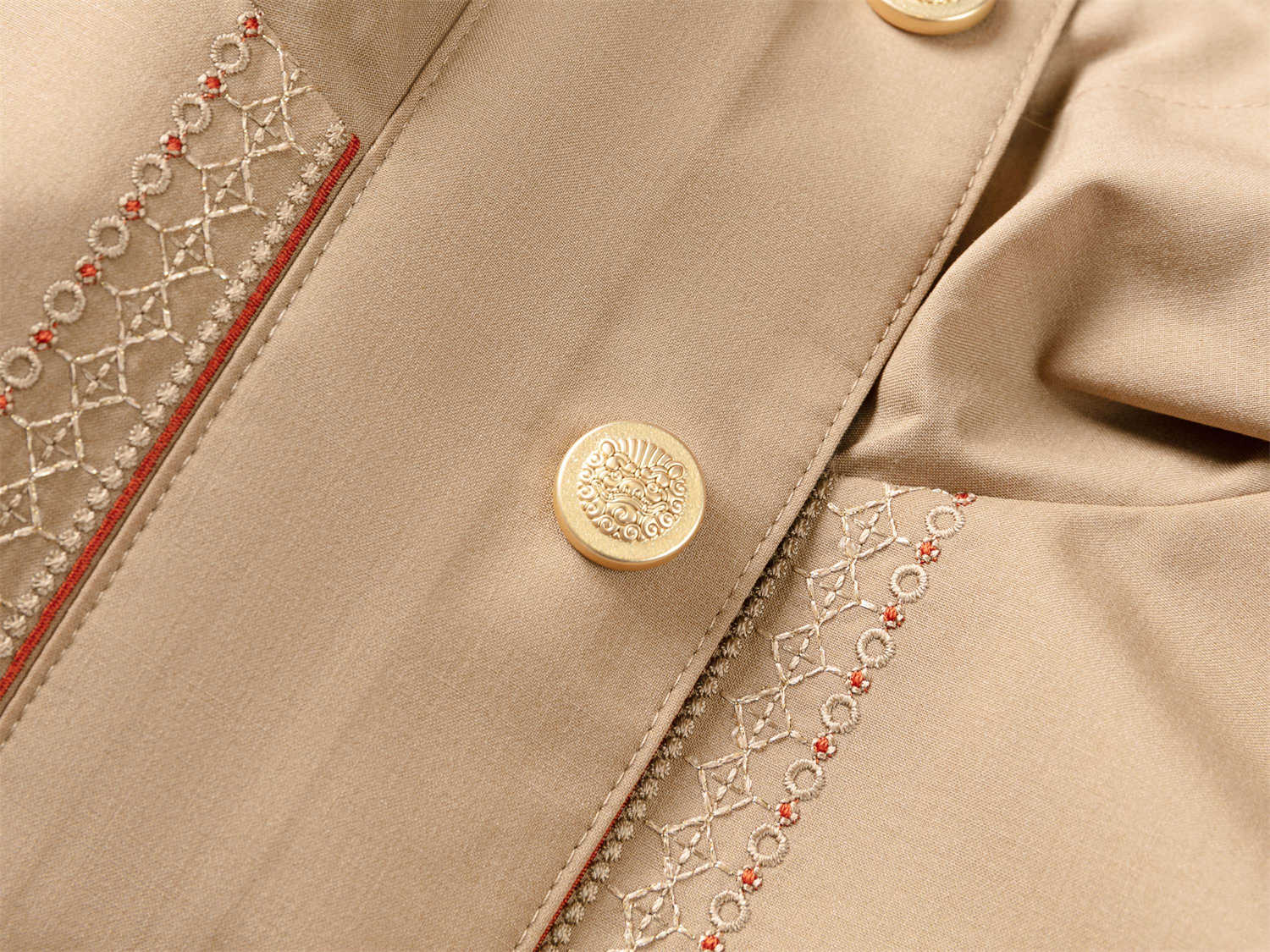 YAYING Silk and Wool Trench Coat EPJPW1251AE